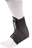 Mueller Soft Ankle Brace withultra Straps, Black, Medium