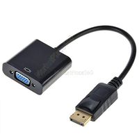 New DisplayPort to VGA Converter Adapter Displayport Cable for PC TV Monitor