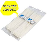 1000 pcs 12" Nylon Plastic Zip Trim Wrap Cable Loop Ties Wire Self Lock 40 lbs TKT-11