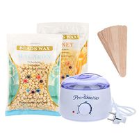 Bonjanvye Portable Electric Hair Removal Hot Wax Warmer Wax Depilatory Machine Wax Melting Pot