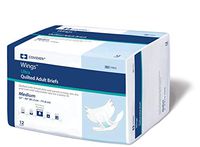 Wings Ultra Adult Brief Tab Closure Medium Disposable Heavy Absorbency, 77073 - Pack of 12
