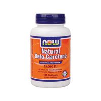 Now Foods Beta Carotene (Natural) - 180 Softgels 4 Pack