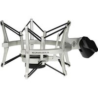 Neumann Elastic Suspension Shockmount for TLM 102 and Sennheiser MK4 Microphones, Nickel Finish