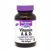 BlueBonnet Vitamin A and D3 Soft Gels, 100 Count