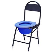 JAD@ Chair Bath Chair Toilet seat Collapsible Pregnant Women Old Man Potty Chair Sturdy Waterproof Stainless Steel Bath