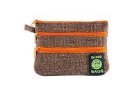 Zipline Bag - Stylish Colors, Soft Interior with Secure Heavy-Duty Zipper (8 in) (Brown)