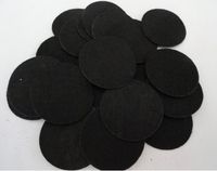 500pcs Felt 35mm Circle Appliques -Black