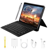 Tablet 10 Inch 2 in 1 Android 8.1 with Keyboard Mouse, 3GB RAM 64GB ROM, DUODUOGO Office Tablets with Unlocked Cell Phone and Laptop PC Function 8MP Camera 6500mAh Dual SIM 4G, WiFi GPS Bluetooth