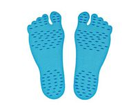 EDTara Women Men's Beach Stealth Shoes Adhesive Foot Pads Sticker Stick On Soles Flexible Feet Protection