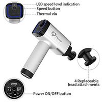 Youlisn 3rd Generation Hand Held Deep Tissue Muscle Massager Gun, Cordless Percussion Massager, Personal Professional Vibration Therapy Massager Gun for Muscle