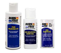 Burn Free Pain Relieving Gel 4 ounces + 2 ounces Combo Pack / 2 Pack Cools, Moisturizes, Soothes and Relieves Pain. FREE Single Use Pain Relieving Gel packet - FIRST AID FOR BURNS