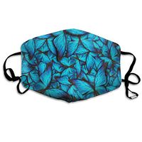 Blue Butterfly Beauty Designer Dust Mouth Mask Reusable Anti-Dust Face Mask for Women Men