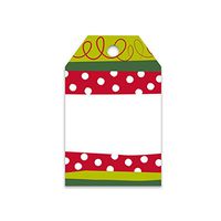 Christmas Stripes and Dots Gift Tags - 2.25 x 3.5 - 50 Pack