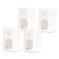 Acoustic Audio AA351W Indoor Outdoor 2 Way Speakers 1000 Watt White 2 Pair Pack AA351W-2Pr