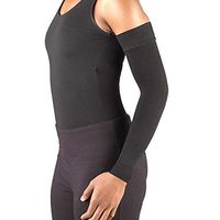 Ames Walker AW Style 7161 Lymphedema Armsleeve w Silicone Top Band 20 30 mmHg Large Black Manage Edema Swelling Post Mastectomy Conditions Comfortable Fabric