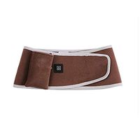 Kindlov-soc Lower Back Heating Pad Heating Waist Belt Lower Back Pain Relief Lumbar Heat Belt with 3-Level Heating Modes for Men Women (Color : Brown, Size : Free Size)