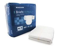 MCKESSON Incontinent Brief McKesson Tab Closure Medium / Regular Disposable Heavy Absorbency (#BRSTRMR, Sold Per Case)