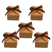 Kraft Paper Boxes Gift Boxes 20 Pack 2.5x2.5x1.7 inches for Gifts,Crafting for Wrapping Gifts,Party,Baby Shower(Small-Kraft)