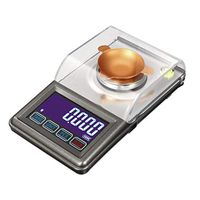 ZYY Electronics Scale,High Precision Smart Digital Gold Diamond Jewelry (0.001g-50g) with Windproof Cover Precision Small (Capacity : 0.001g/30g)