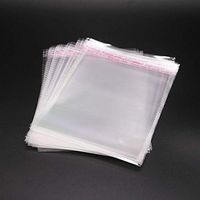 New 100pcs,6X8, Crystal Clear Flat Resealable Adhesive Self-Sealing Bag Plastic for Suit Packing and Office Use 1.2 Mil (6x8)