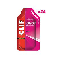 Clif Shot - Energy Gels - Razz - (1.2 Ounce Packet, 24 Count)
