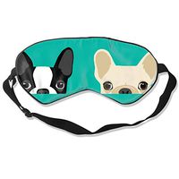 Boston Terrier French Bulldog Sleep Eyes Masks Sleeping Blindfold Eye Shade Cover for Travelling, Night Noon Nap, Mediation Or Yoga