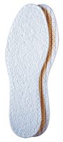 Pedag Washable Summer Pure Cotton Terry Barefoot Insole, White, US M14/ EU 47, (Pack of 1)