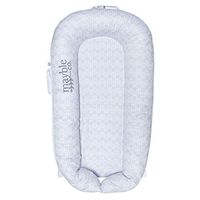 Mayble Co. Baby Lounger | Newborn Co Sleeper, Bassinet, Portable Crib, Tummy Time, Snuggle Nest, Bed | Travel Tote Included, Machine Wash | Hypoallergenic, Safety-Certified, Breathable| (Herringbone)