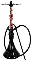 Wood Grain Aluminum Arabic Hookah Finished Set Shisha (72cm)