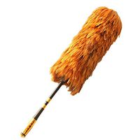 Xiao Feather duster, household microfiber dust collector, clean and retractable yellow brown encryption, yellow brown encryption, dust removal dust removal duster dust collector (Color : 70cm)