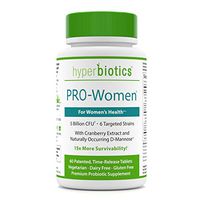 PRO-Women: Probiotics for Women with Cranberry Extract & D-Mannose - 15x More Effective Than Probiotic Capsules - 60 Once Daily Time Release Tablets - Supports Urinary Tract Health