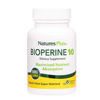 NaturesPlus Double Strength Bioperine Black Pepper Extract - 10 mg, 90 Vegetarian Capsules - Nutrient & Herb Absorption Enhancer Vitamin Supplement - Hypoallergenic, Gluten-Free - 90 Servings