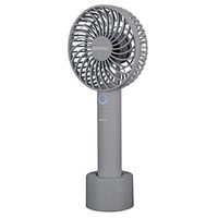 HoMedics TotalComfort Rechargeable Handheld Fan - 5 Speed Personal Cooling Device with Charging Dock, USB, and Battery