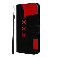 Samsung Galaxy A6 2018 Case, Lomogo Leather Wallet Case with Kickstand Card Holder Shockproof Flip Case Cover for Galaxy A6 (2018) - LOGHU040069 Black