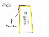 BIHUADE 3 line 3.7V 3265148 3650MAH Lithium Polymer Li-Po Rechargeable Battery for DIY Mp3 MP4 MP5 GPS