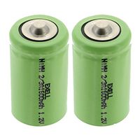 2x 2/3A 1.2V NIMH Rechargeable Button Top Batteries use w/radio controlled devices electric tools