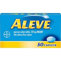 Aleve Pain Reliever/Fever Reducer Caplets, 50 ea (Pack of 3)