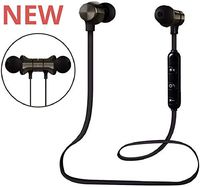 SirTech Bluetooth 4.2 Earbuds Wireless Headphones Sweatproof Bluetooth Headset Sport Earphones for Running Wireless Earphones Noise Canceling Headphones with Microphone (Black)