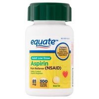 Equate - Aspirin 81 Mg, Adult Low Strength Aspirin Regimen Low Dose 300ct