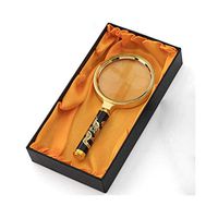 RRH-Magnifiers for reading Handheld Magnifying Glass, Visual Aid Magnifying Glass, 10X5X High-grade Aluminum Alloy Magnifying Glass, Optical Glass Magnifying Glass, Stationery Office Supplies Magnifie