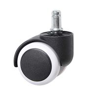 RollingBronze 5 Pcs 2 Inch Universal Wheel Swivel Caster Wheels for Office Chair