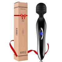 Cordless Wand Massager with 3 Powerful Speeds and 5 Vibration Modes for Shoulder Neck Back Body Massage, Personal Handheld Magic Rechargeable Massager for Muscle Aches - Sports Recovery