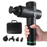 Massage Gun for Athletes, Deep Tissue Massager Percussion Massage Gun Muscle Massagers for Pain Relief, Relaxation, Portable Sports Drill Super Quiet Brushless Motor Black