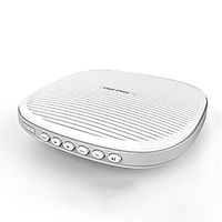 JERKEY White Noise Machine, High Fidelity Sleep Sound Machine, Portable Sleep Therepy Bluetooth Speaker Music Physiotherapy Instrument Insomnia Optional Auto-Off Timer,White