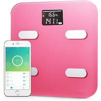 Mini Body Fat Scale App Control Bluetooth Smart Body Fat Electronic Scale 10 Items Of Body Data Intelligent Scale,Pink