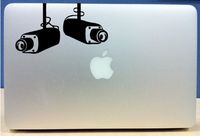 Surveillance Camera - Vinyl MacBook/Laptop Decal Sticker Graphic