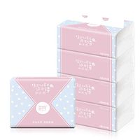 3-Ply Log Soft Facial Tissue (4 Packs), 300 Sheets per Packs (1200 Sheets Total) Household Toilet Paper