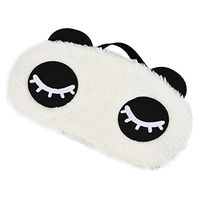 Sleep Masks,Lavany® Cute Face White Panda Shading Cotton Sleep Eye Masks for Sleeping, Travel, Shift Work, Naps,Night Blindfold Eyeshade for Men Women (A)