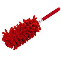 Elaco Telescopic Duster Dust Brush Telescopic Microfibre Duster Extendable Cleaning Home Car Cleaner Dust Handle (Red)