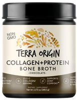 Bone Broth Protein Powder, Chocolate, 15 Servings, 17G Protein, Natural Collagen from Real Whole Food Sources - Supports Joint Comfort and Cartilage Health